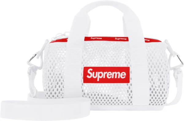 SUPREME - MESH MINI DUFFLE BAG WHITE (SS23) - NOVO - Image 3