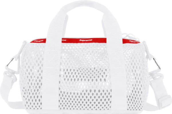 SUPREME - MESH MINI DUFFLE BAG WHITE (SS23) - NOVO - Image 4