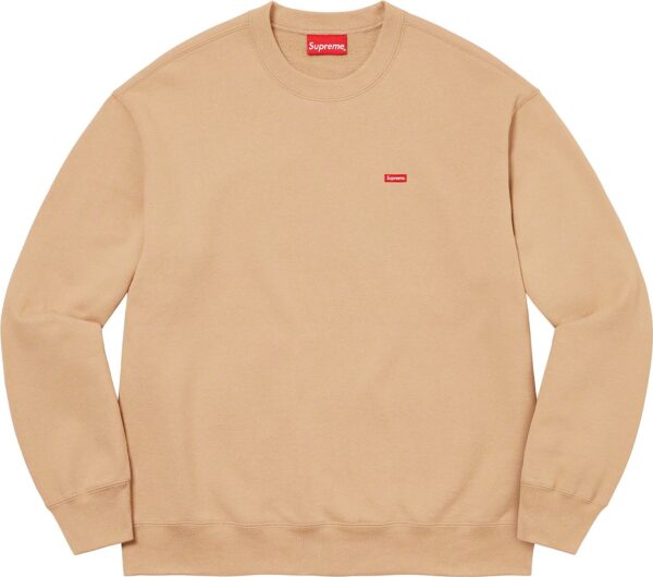 SUPREME - SMALL BOX CREWNECK TAN - NOVO