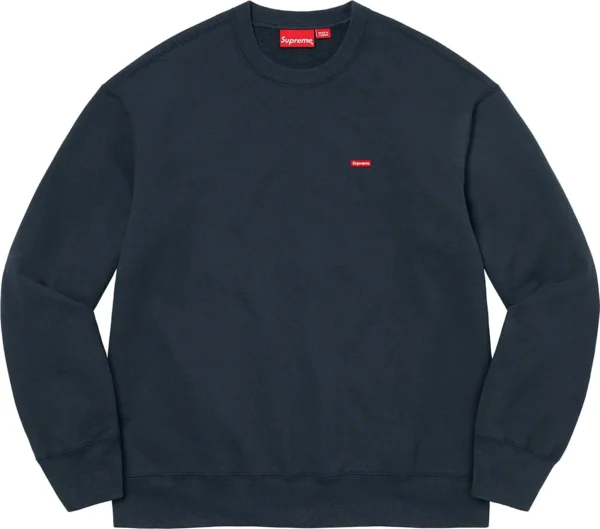 SUPREME - SMALL BOX CREWNECK NAVY - NOVO