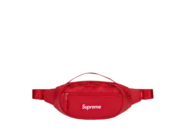SUPREME - LEATHER WAIST BAG RED (FW23) - NOVO