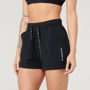 YOUNG LA - W104 VELOCITY RUNNING SHORTS BLACK - NOVO