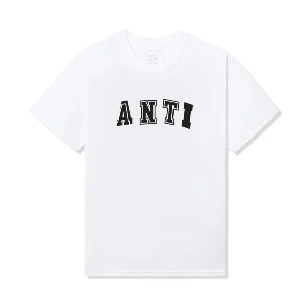 ANTI SOCIAL SOCIAL CLUB - ANTI COLLEGE TEE WHITE - NOVO