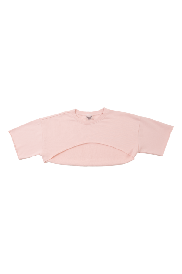 YOUNG LA - W410 CUT OUT TEE LOTUS PINK - NOVO