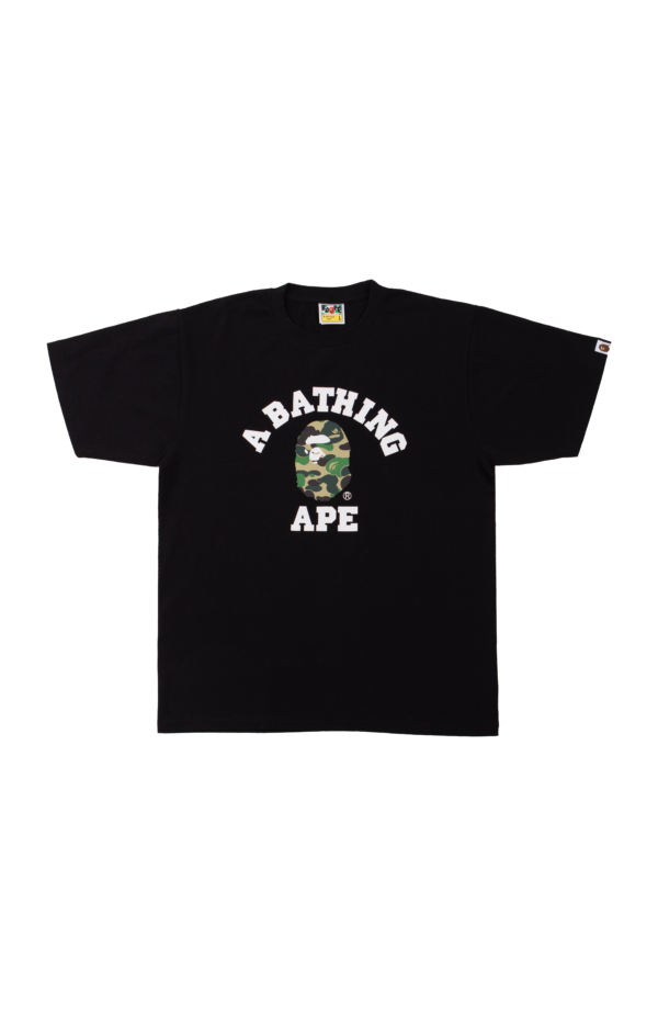 BAPE - ABC CAMO COLLEGE TEE MENS BLACK - NOVO