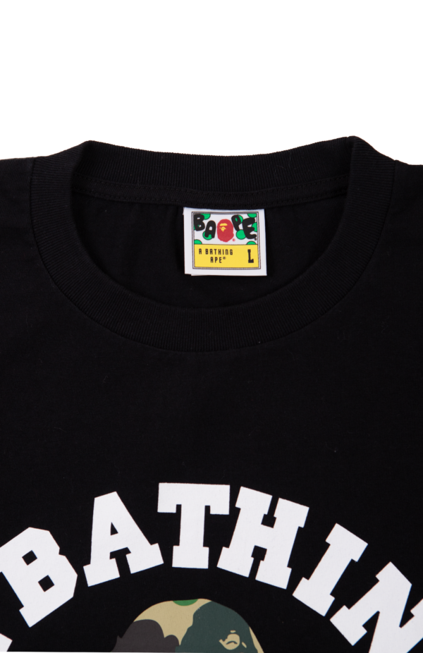 BAPE - ABC CAMO COLLEGE TEE MENS BLACK - NOVO - Image 2