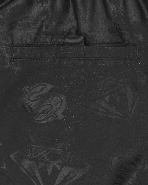 BILLIONAIRE BOYS CLUB - DIAMONDS & DOLLARS WATER REACTIVE SWIM SHORT BLACK- NOVO - Image 6