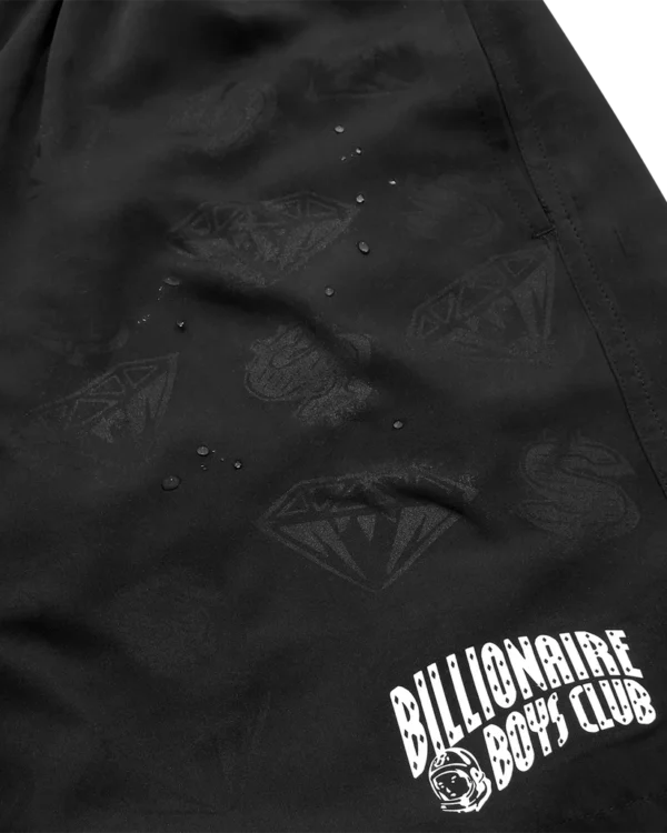 BILLIONAIRE BOYS CLUB - DIAMONDS & DOLLARS WATER REACTIVE SWIM SHORT BLACK- NOVO - Image 5