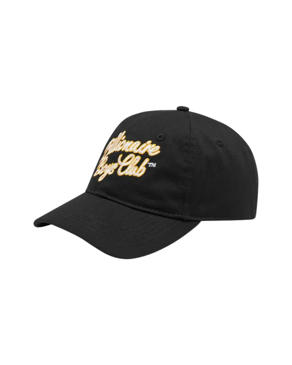 BILLIONAIRE BOYS CLUB - SCRIPT LOGO DAD CAP BLACK - NOVO