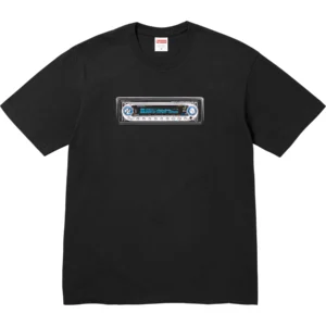 SUPREME - RECEIVER TEE BLACK - NOVO